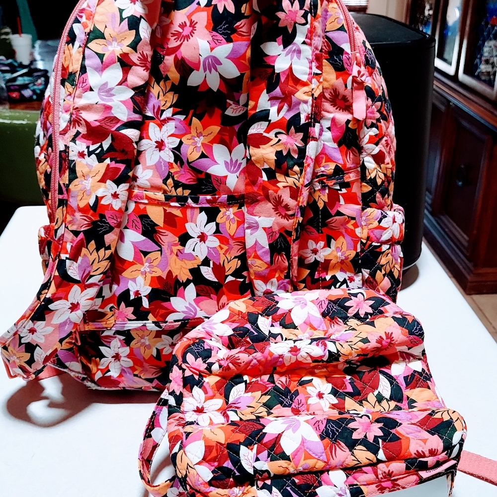 Vera Bradley backpack and lunch bag